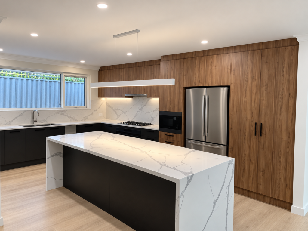 Timber & stone kitchen