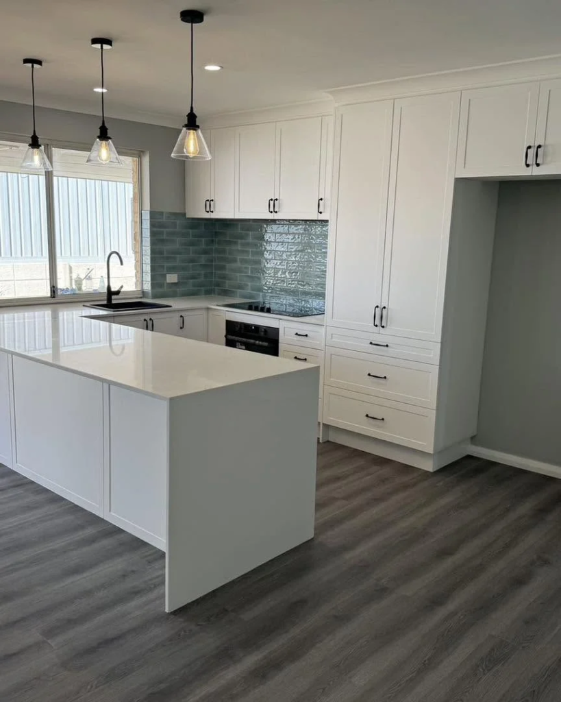 Open-plan kitchen