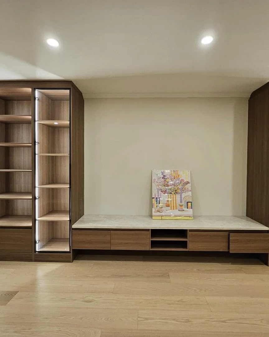 Integrated storage cabinetry